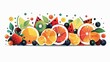 A tropical fruit salad with vibrant colors. AI generate illustration