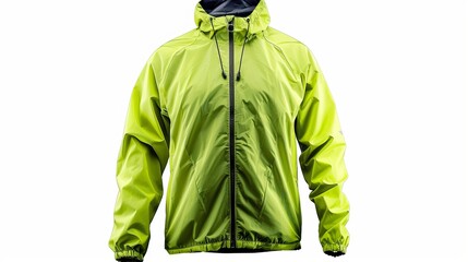 Wall Mural - An ultra-light rainproof windbreaker jacket, isolated on white with a clipping path for clear presentation