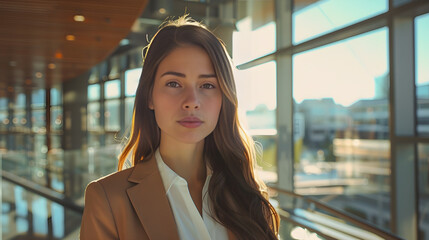 Professional woman in modern office environment