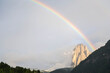 Rainbow over Sassolungo, South Tyrol Italy