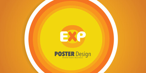 Wall Mural - logotype abstract graphic EPS vector design of annual event summit and title made for EXPO Technology, AI, Art adn other theme - annual convention for Artificial Intelligence