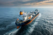A ship designed for transporting liquefied natural gas (LNG)