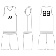 Basketball jersey mock up design. Jersey mock up editable	
