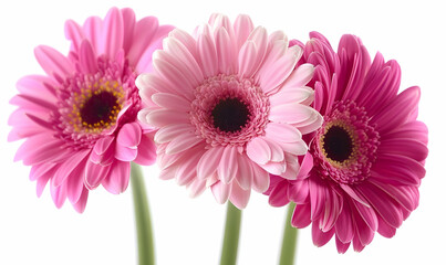 Wall Mural - photo close-up bright gerberas background