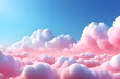 Beautiful sky background With soft and fluffy clouds