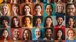 Diverse group of people smiling, useful for representing community, diversity and inclusion in workplace or social settings, perfect for campaigns promoting unity and multiculturalism.