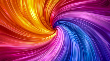 Poster - Vibrant swirl of colors ranging from warm oranges to cool blues.