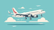 Airplane and travel icon design vector illustration