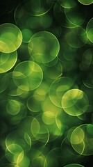 Poster - Abstract green bokeh lights background