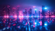 night city background, cyber city background.