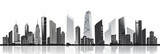 Fototapeta Boho - Skyline buildings silhouette,created with Generative AI tecnology.