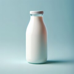 Minimalist White Milk Bottle: A Sleek and Elegant Beverage Container