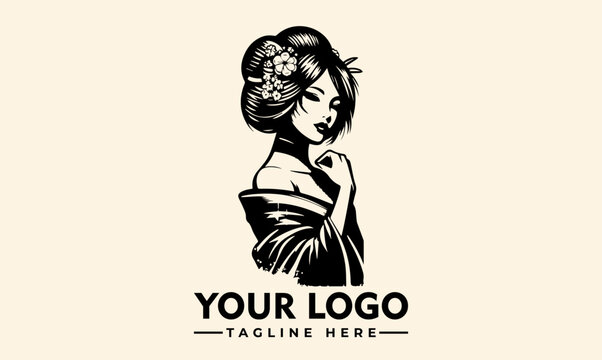 Fimale Character American vector logo design Beauty USA Character women logo vector Women's day