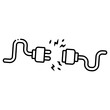© agusraharj - unplug power cable outline illustration