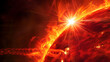 coronal mass ejection from sun in space, science, solar storm, flare