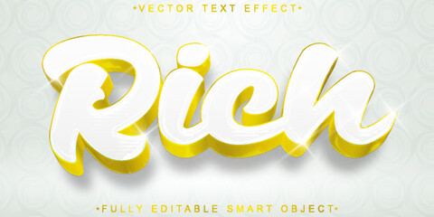 Poster - Gold Elegant Luxury Rich Vector Fully Editable Smart Object Text Effect