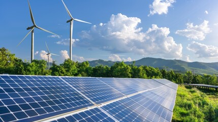Poster - Inverters and solar panels for wind power generation