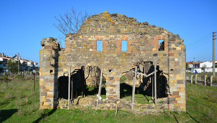 Ottoman Caravanserai in Enez, Edirne, Turkey.