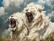 Lion painting wall art paintings show strength and victory