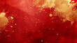 abstract red marble texture with gold splashes. red luxury background with gold dots, splashes, veines