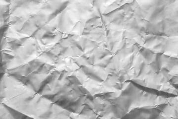 Wall Mural - shiny metal silver gray foil crumpled texture background