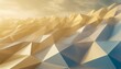 abstract blue low poly triangle background