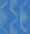 Blue seamless pattern with bold dash lines. Geometric hand drawn print