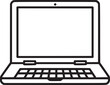 © MDMASUD - Laptop with blank and white vector