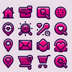 Sticker - web icons set