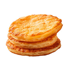 Wall Mural - Crispy Pie Bread isolated on transparent background