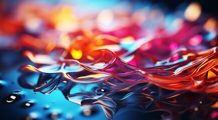 Leinwandbilder - Abstract illustration of a multicolored gradient for design,Generated; AI