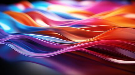 Leinwandbilder - Abstract illustration of a multicolored gradient for design,Generated; AI