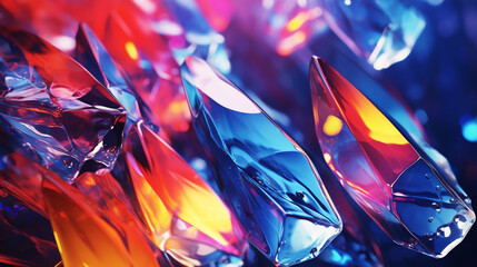 Leinwandbilder - Illustration of a multicolored abstract gradient for design,Generated by AI