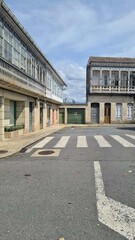 Wall Mural - Calle de la zona histórica de Mondariz, Galicia