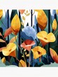 Calla lily botanical background