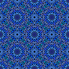 Poster - Bohemian gravel mosaic petal pattern background - spiritual  abstract vector design