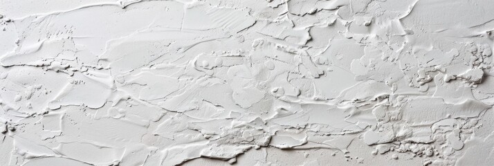 Wall Mural - White Design Background. A Textured White Plastered Wall with Stucco and Stone Detail