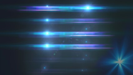 Poster - Fashion flash light. Computer generated 3d render