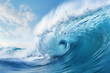 © Anasaiimages - Curving sea waves with foamy white spray, perfect for surfing