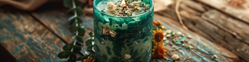 green magic candle.