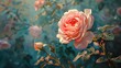 The Blooming Rose.  ,Generative ai,