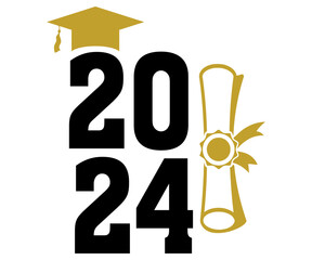 Sticker - 2024 Svg,Class of 2024, Graduation,Senior,Class Senior,Cheer Mom ,Senior 2024 
