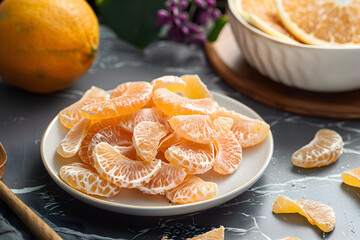 Candied Dried Tangerine Peel, tangerine, dried tangerine, preserved fruit