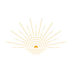 Sticker - Boho Sun Element