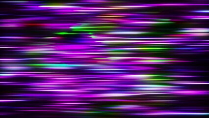 Poster - Bright small neon lines. Computer generated 3d render