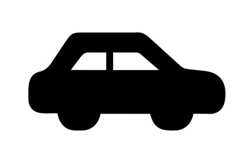 Sticker - car icon silhouette vector illustration