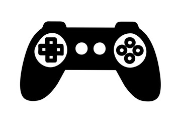 Sticker - joystick icon silhouette vector illustration