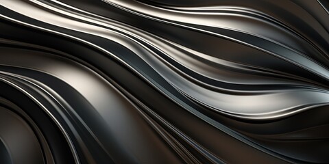 Wall Mural - abstract background of metal texture surface, swirl ripple metal sheet, new and shiny reflective surface, Generative	
