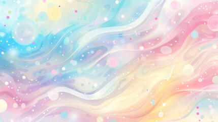 Wall Mural - A colorful, abstract background with a pink, blue, and yellow wave