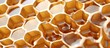 © Randu - close-up of a honeycomb made of wax. The typical hexagonal structure is clearly visible, with some cells open and others closed..AI generated image
